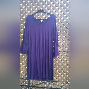 Purple Flare Dress